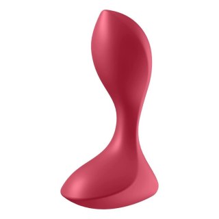 Wibrator analny Satisfyer Backdoor Lover czerwony silikonowy USB 11 cm Satisfyer