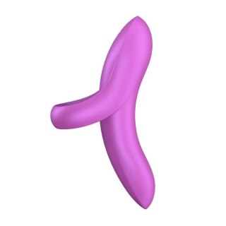 Wibrator na palec silikonowy Satisfyer Bold Lover ciemnróżowy Satisfyer