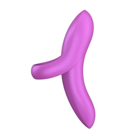 Wibrator na palec silikonowy Satisfyer Bold Lover ciemnróżowy Satisfyer