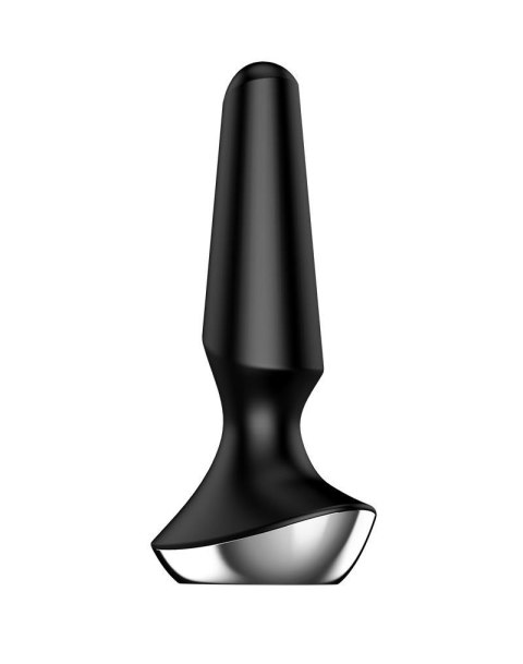 Wibrujący korek analny silikonowy Satisfyer Plugilicious 2 czarny Satisfyer