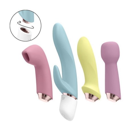 Zestaw Satisfyer Marvelous Four 4 głowice silikonowe USB Satisfyer