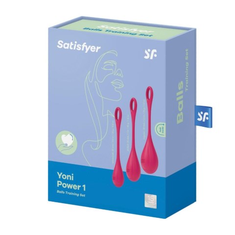 Zestaw kulek silikonowych Satisfyer Yoni Power 1 czerwony Satisfyer