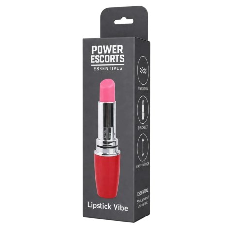 Mini wibrator szminkowy Power Escorts czerwony 9,5 cm Power Escorts