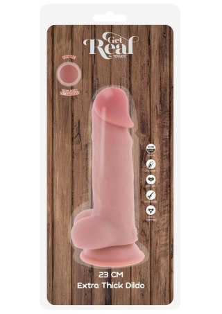 Deluxe Dual Density Thick Dildo TPE 23 cm TOYJOY