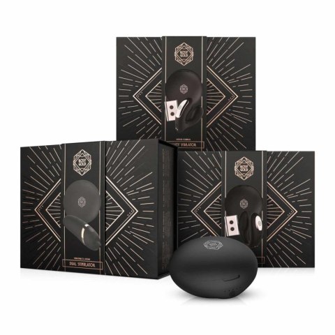Rosy Gold - C-Shape Vibrator with Luxury Charging Case - Black Rosy Gold