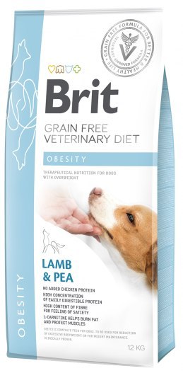 Brit Grain Free Veterinary Diet Dog Obesity Jagnięcina Z Groszkiem 12kg Brit veterinary