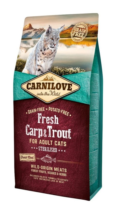 Carnilove Cat Fresh Carp&Trout Sterilised For Adult 6kg Carnilove