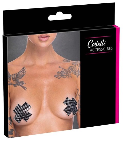 Nipple Jewellery cross black Cottelli ACCESSOIRES