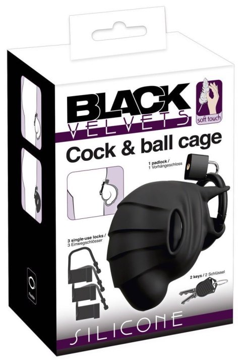 Black velvets Cock & Ball cage Black Velvets