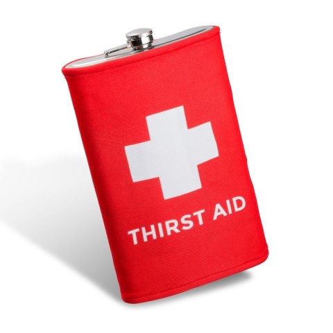 Gigantyczna Piersiówka Thirst Aid na osiemnastkę Froster