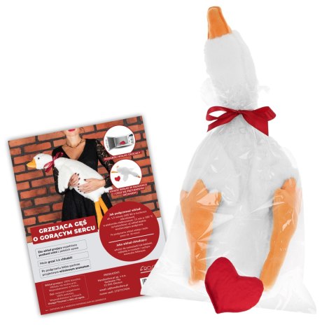 Grzejąca Gęś o Gorącym Sercu XL 90 cm - prezent na ślub, walentynki Froster