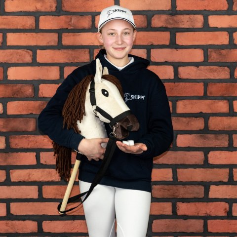 Konik na kiju z kantarem - Hobby Horse Skippi - Biszkopt - A3 - prezent Skippi