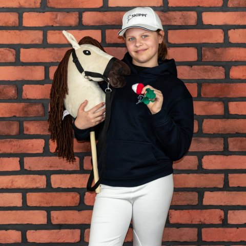 Konik na kiju z kantarem - Hobby Horse Skippi - Biszkopt - A3 - prezent Skippi