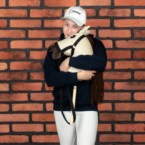 Konik na kiju z kantarem - Hobby Horse Skippi - Biszkopt - A3 - prezent Skippi
