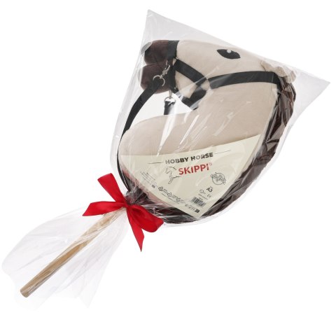 Konik na kiju z kantarem - Hobby Horse Skippi - Biszkopt - A3 - prezent Skippi