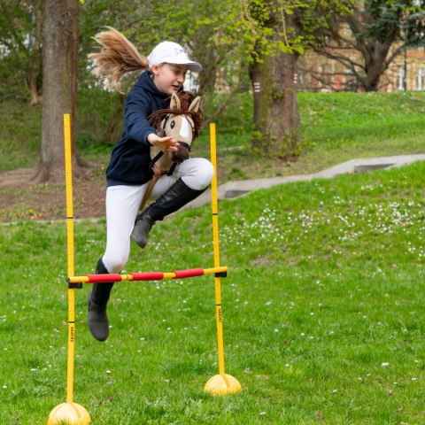 Konik na kiju z kantarem - Hobby Horse Skippi - Karmel - A3 - prezent Skippi