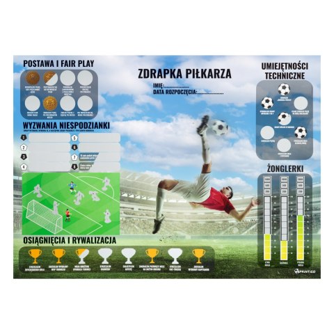 Mata treningowa do piłki Sprintigo ProMat XXL 180x120 i Zdrapka Piłkarza Sprintigo