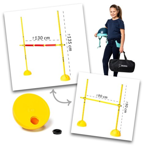 Worek prezentowy Hobby Horse Skippi z koniem szarym i przeszkodą Skippi