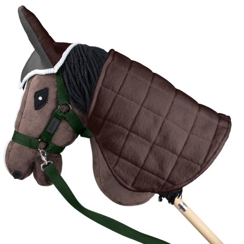 Skippi Kantar dla Hobby Horse - wodze, 2 wymienne futerka - ciemny zielony Skippi