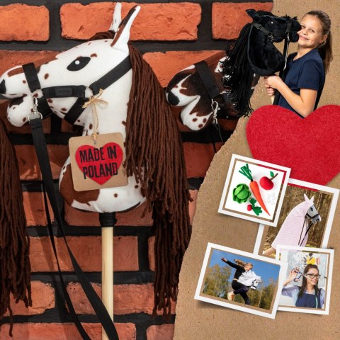 Zestaw Skippi - Hobby Horse Gniado - srokaty - Derka fuksja -Kantar lawenda Skippi
