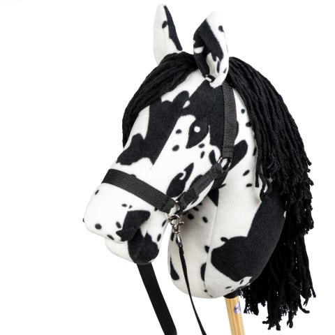 Zestaw Skippi - Hobby Horse Karo - srokaty - Derka wrzos - Kantar błękitny Skippi