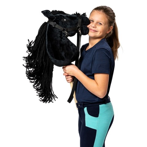 Zestaw Skippi - Hobby Horse czarny i dodatkowy kantar - ciemny zielony Skippi