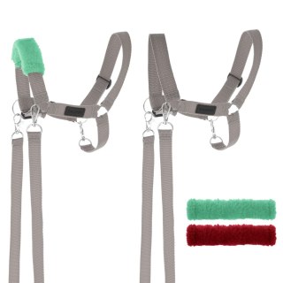 Zestaw Skippi - Hobby Horse czarny i dodatkowy kantar - szary Skippi