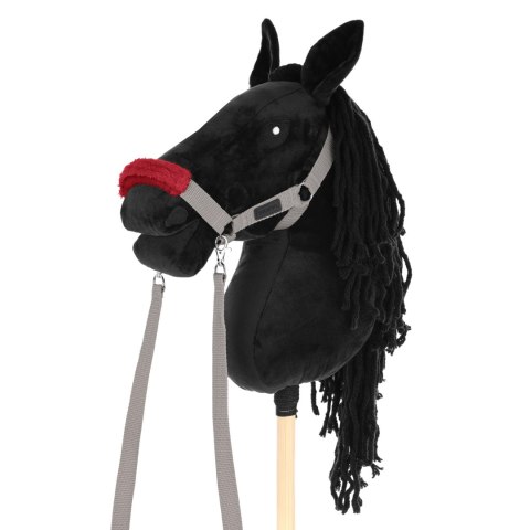 Zestaw Skippi - Hobby Horse czarny i dodatkowy kantar - szary Skippi