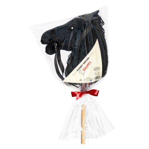 Zestaw Skippi - Hobby Horse czarny i dodatkowy kantar - szary Skippi