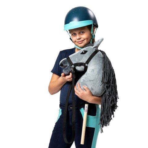 Zestaw Skippi - Hobby Horse szary i dodatkowy kantar - jasny zielony Skippi