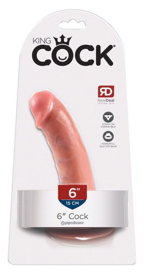 Dildo realistyczne King Cock 16 cm z przyssawką Pipedream