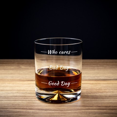 Etui na butelkę ze szklankami do whisky Who cares Froster