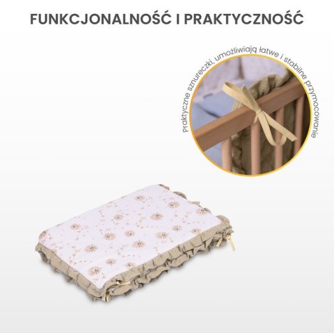 OCHRANIACZ DO ŁÓŻECZKA MUŚLIN GAŁĄZKA ZIELONY