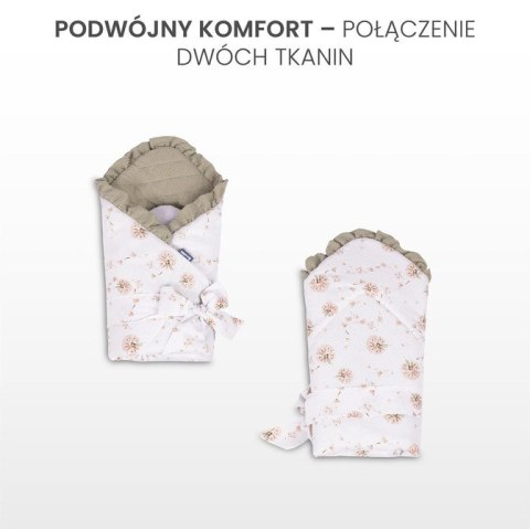 ROŻEK MUŚLIN DMUCHAWCE BEŻOWE 75x75