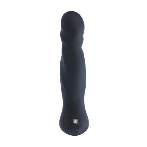 Vibrating and Thrusting Silicone Prostate Massager - Black Levelz
