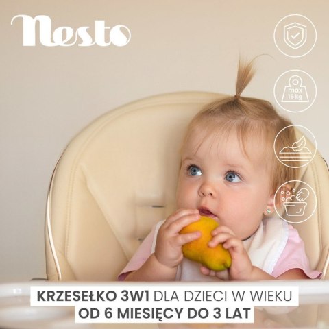 KRZESEŁKO DO KARMIENIA NESTO PINK