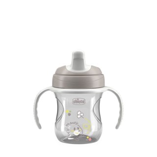 180646 KUBEK NIEKAPEK Z TWARDYM USTNIKIEM 200ML 6+ SZARY
