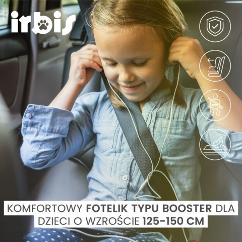 FOTELIK IRBIS I-SIZE GRAPHITE (125-150)