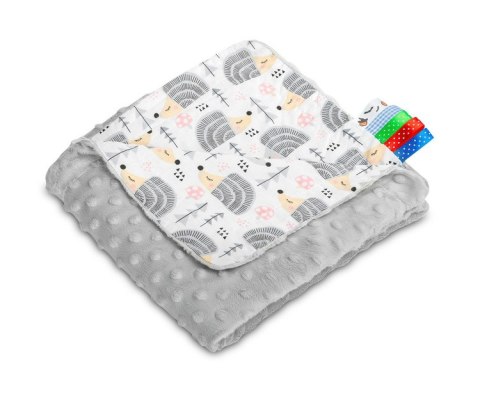 LEKKI KOCYK MINKY 75x100 JEŻYKI SZARY