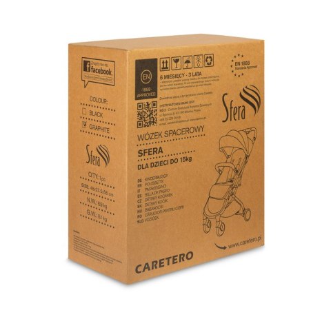 WÓZEK SPACEROWY SFERA GRAPHITE
