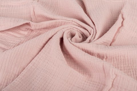 PIELUCHA MUŚLIN KRESZOWANY 60X75 2-PACK FLOWERS PINK