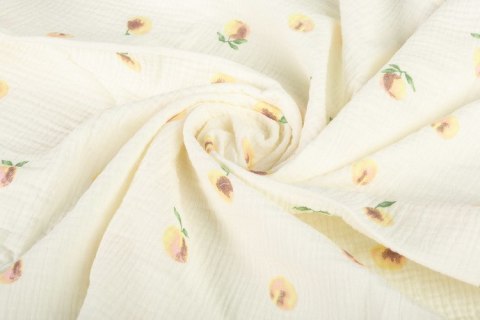 PIELUCHA MUŚLIN KRESZOWANY 60X75 2-PACK PEACH CREAM