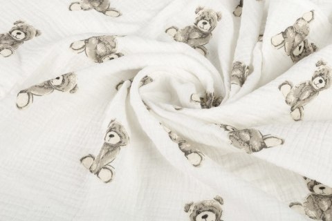 PIELUCHA MUŚLIN KRESZOWANY 60X75 2-PACK TEDDY BEIGE