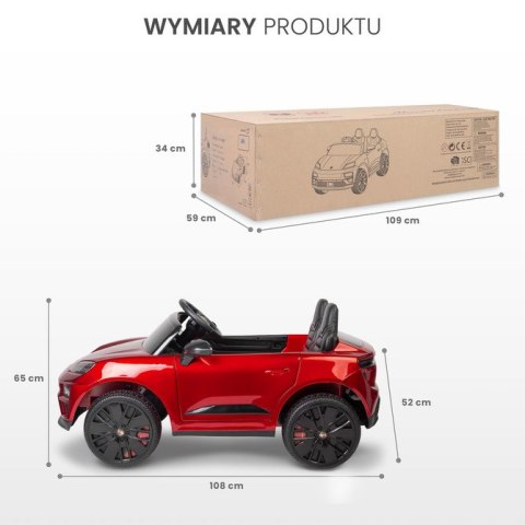 POJAZD AKUMULATOROWY PORSCHE MACAN GREY