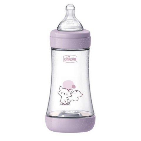 180974 BUTELKA PERFECT5 MEDIUM 240ML SMOCZEK SILIKONOWY GIRL