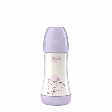 180974 BUTELKA PERFECT5 MEDIUM 240ML SMOCZEK SILIKONOWY GIRL