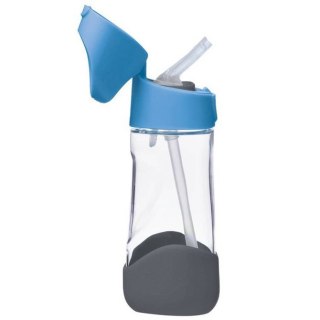 4448 BUTELKA TRITANOWA-BIDON ZE SŁOMKĄ 450ML BLUE SLATE BB00444