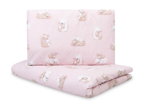 KOMPLET POŚCIELI 2 EL. BAWEŁNA BEAR AND RABBIT 100X135