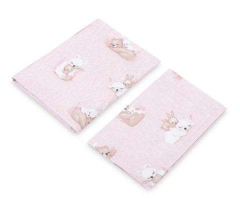 KOMPLET POŚCIELI 2 EL. BAWEŁNA BEAR AND RABBIT 100X135