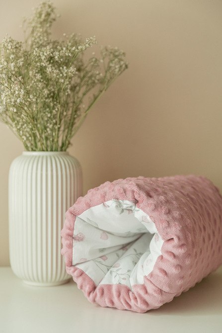 MUFKA DO KARMIENIA MINKY FLORI DUSTY PINK